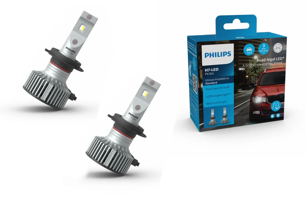 Cel mai bun preț Philips Bulb Auto H7 LED 12V 20W PX26d Ultinon Pro6000 5800K