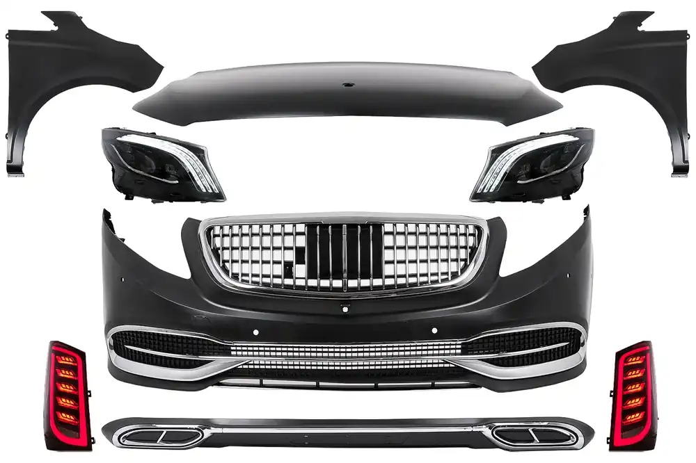Popular Kit Exterior Complet compatibil cu Mercedes V-Class W447 Vito (2014-03.2019) Conversie la VS680 Design