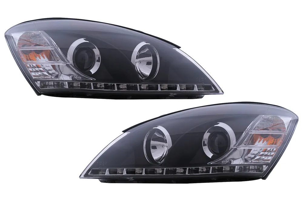 Faruri LED DRL compatibil cu KIA Ceed (09.2006-08.2009) Negre Cel mai vândut