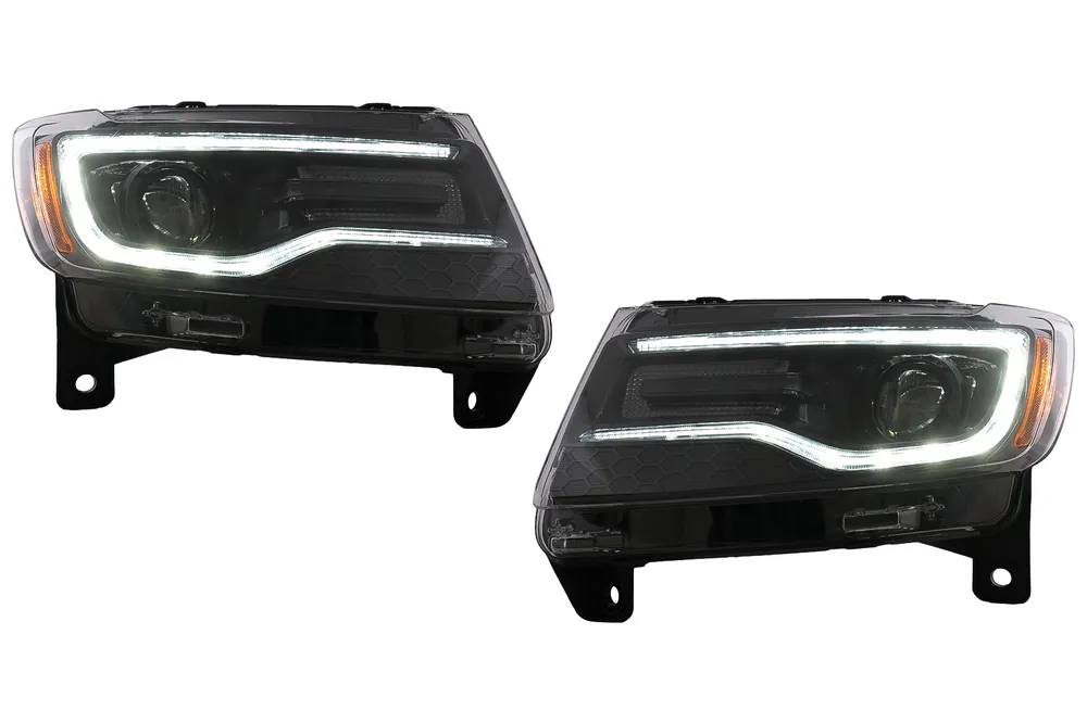 Faruri LED compatibil cu Jeep Grand Cherokee IV WK2 (2011-2013) Semnal Dinamic Chilipir