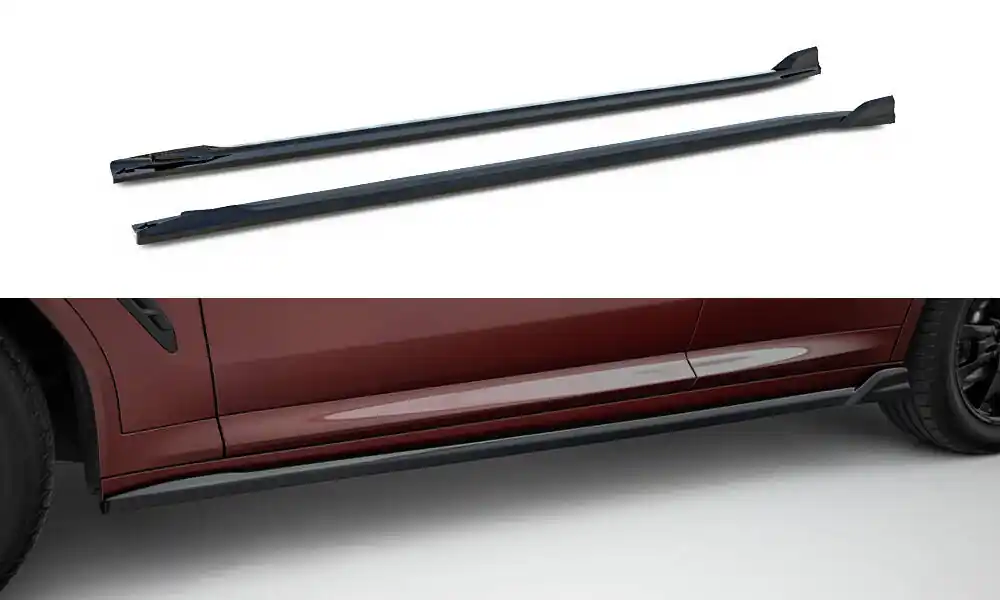 Extensii praguri Bmw iX3 M-Pack G08 Facelift 2021+ negru lucios Maxton Design Retur ușor