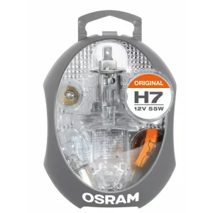 Trusa Lampi de Rezerva OSRAM 6 Bucati H7 P21W PY21W P21/5W R5W W5W Set de Lampi Auto Reducere extra