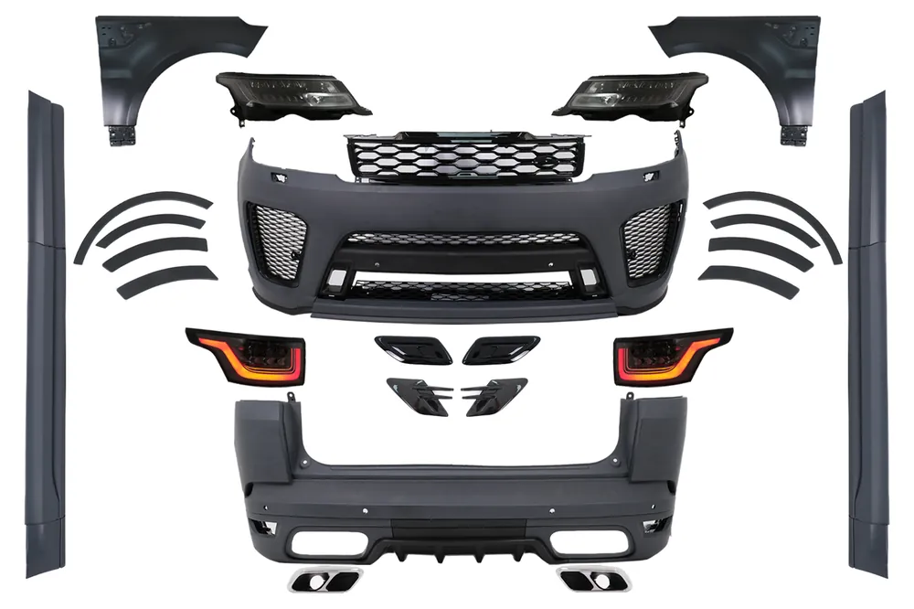 Ieftin Pachet Exterior compatibil cu Range Rover Sport L494 (2013-2017) Conversie catre 2019 SVR Design