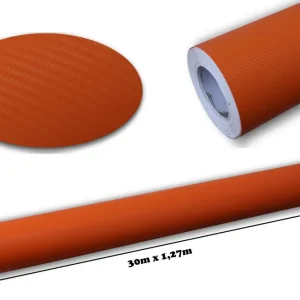 Vezi acum Folie auto carbon 3d texturata portocaliu – colant auto 1.27 / (30M)