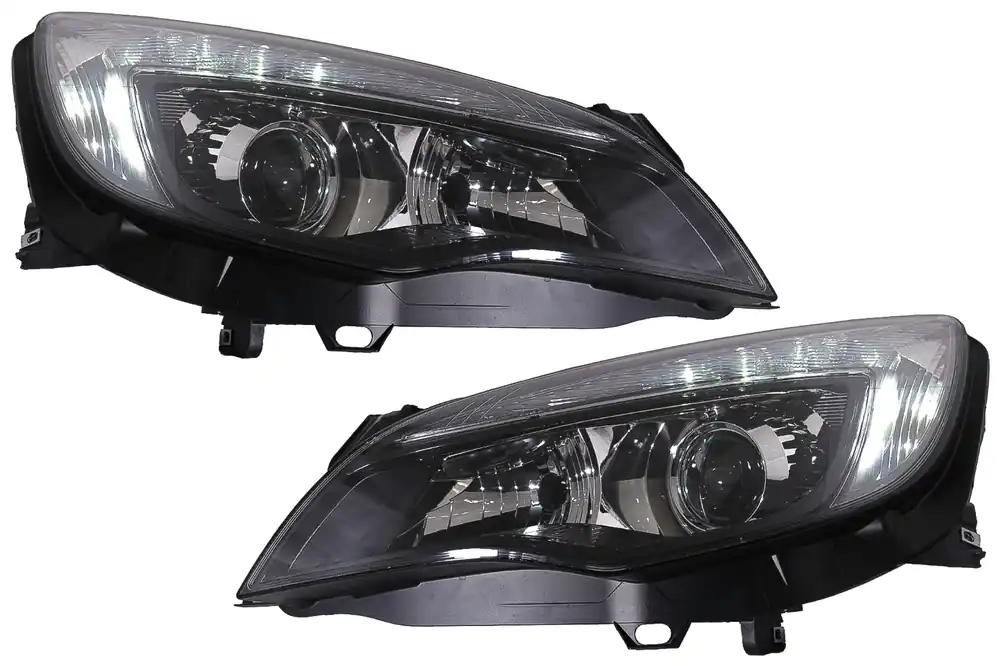 Faruri LED DRL compatibil cu Opel Astra J (2010-2012) Negru Cel mai vândut