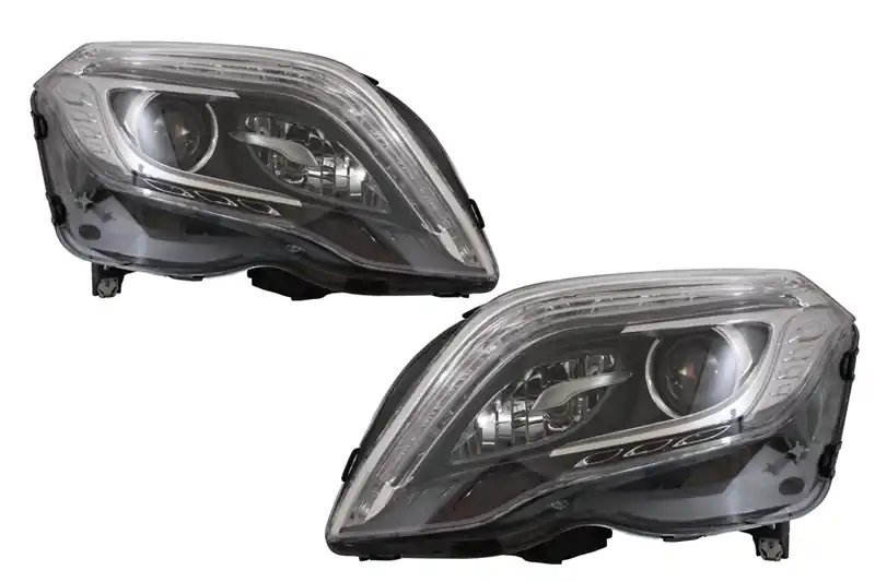 Ultima șansă Faruri Facelift LED DRL compatibil cu Mercedes GLK X204 (2013-2015)