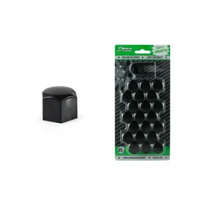 Discount Set capace prezoane 21 mm, culoare Negru