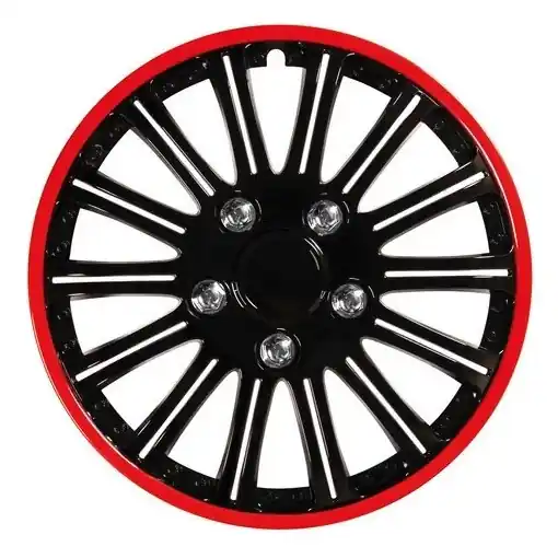 Lichidare de stoc Set 4 capace roata 15'' C-118 TYPE negru cu rosu, Lampa