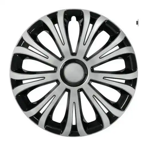 Preferatul clienților Pachet Set 4 capace roata 16'' Avera argintiu cu negru, Lampa