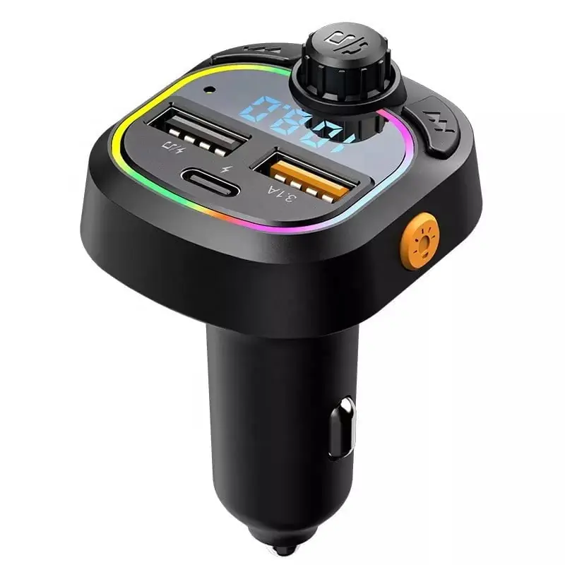Modulator FM 12-24V Bluetooth 5.0 cu functie de incarcator auto Fast Charge 3.0 si port USB C – C28 Comandă acum