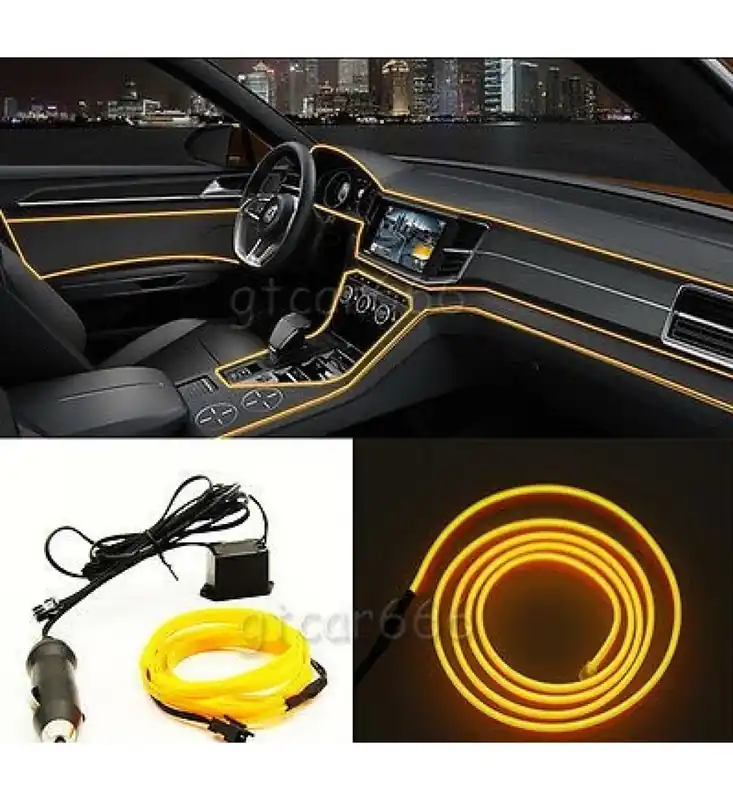 FIR NEON -2M- GALBEN 12V, LUMINA AMBIENTALA Nu rata