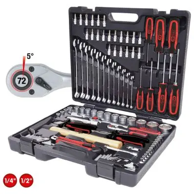 Reducere specială SET UNELTE UNIVERSALE 1/4+1/2. 97 DE PIESE