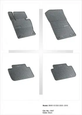 Covoare cauciuc BMW E83 X3 2003-2010 Preferatul clienților