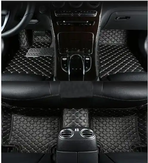 Covorase auto LUX PIELE 5D BMW X6 F16 2015- (cusatura rosie ) Reducere extra