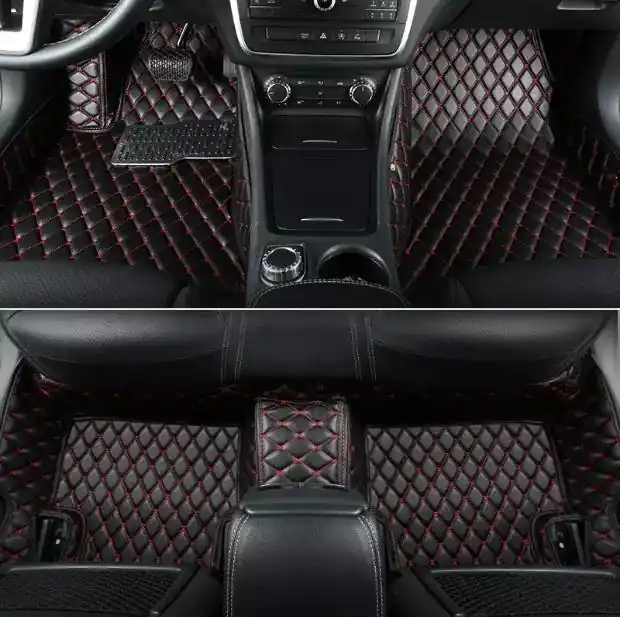 Vezi acum Covorase auto LUX PIELE 5D VW Touareg 2010-2017 ( cusatura rosie )
