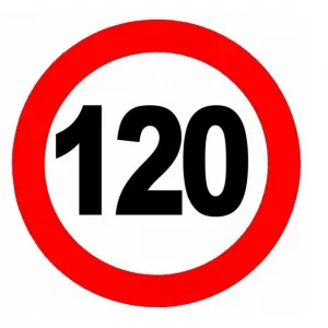 Abtibild limitare viteza 120 Reducere extra