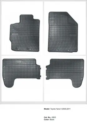 Covoare cauciuc TOYOTA YARIS II 2005-2011 Mai ieftin