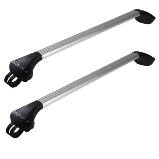 Bare transversale Modula Oval Bar Aperto gri, compatibile cu Volkswagen Golf VII (5G) Variant 2013-2019 cu bare longitudinale Transport gratuit