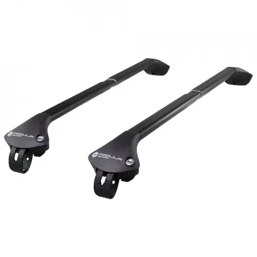Bare transversale Modula Oval Bar Aperto negre, compatibile cu SKODA Kamiq 5, model 2019- cu bare longitudinale Livrare rapidă