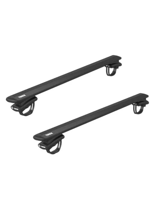 Ultima șansă Bare transversale Thule Evo 7108 Raised Rail Wingbar Evo Black dedicate pentru Chrysler 300 C Touring 2005-2011 cu bare longitudinale inaltate