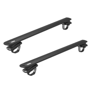 Bare transversale Thule Evo 7108 Raised Rail Wingbar Evo Black dedicate pentru Audi A6 (4F) Allroad 2006-2011 cu bare longitudinale inaltate Retur gratuit