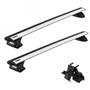 Vezi acum Bare transversale Thule WingBar Evo Flush Silver dedicate pentru Jeep Compass 5-dr SUV 2011-2016 cu bare longitudinale integrate