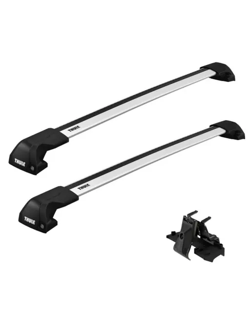 Bare transversale Thule WingBar Evo Flush Edge Silver dedicate pentru Jeep Grand Cherokee L 5-dr SUV 2021- cu bare longitudinale integrate Chilipir