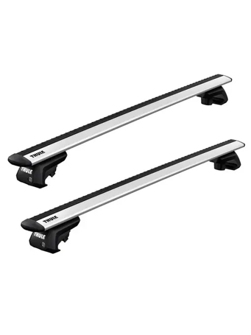 Bare transversale Thule WingBar Evo Raised Silver dedicate pentru Volkswagen Amarok 4-dr Pickup 2023- cu bare longitudinale inaltate Popular