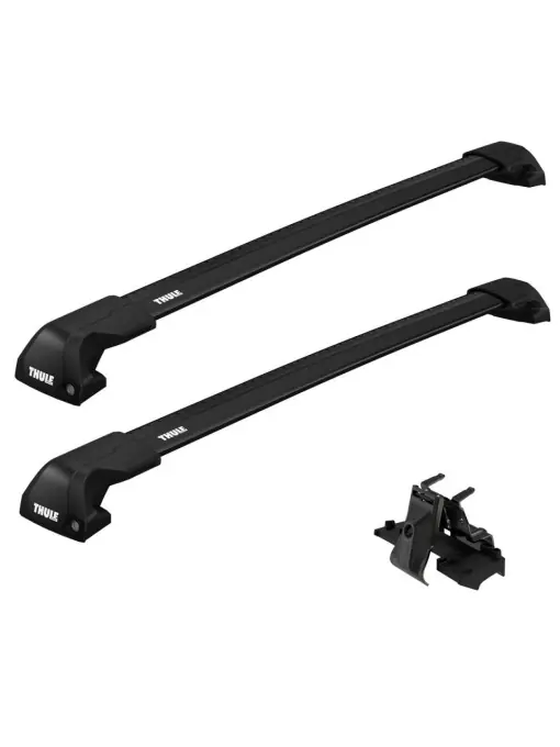 Reducere extra Bare transversale Thule WingBar Evo Flush Edge Black dedicate pentru BMW X6 5-dr SUV 2015-2019 cu bare longitudinale integrate