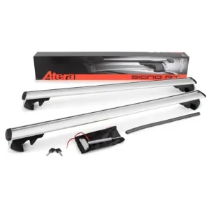 Retur gratuit Bare transversale Atera SIGNO RT silver pentru Mitsubishi eK X 5-dr SUV 2019- cu bare longitudinale inaltate