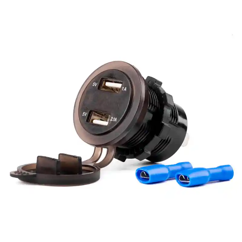 Incarcator Auto Incastrabil 12/24V, 2x USB, Voltmetru Digital, Impermeabil Vezi acum