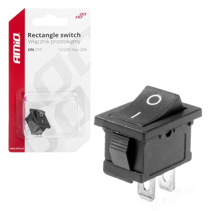 Reducere Intrerupator Auto Dreptunghiular 12V, 20A, ON/OFF