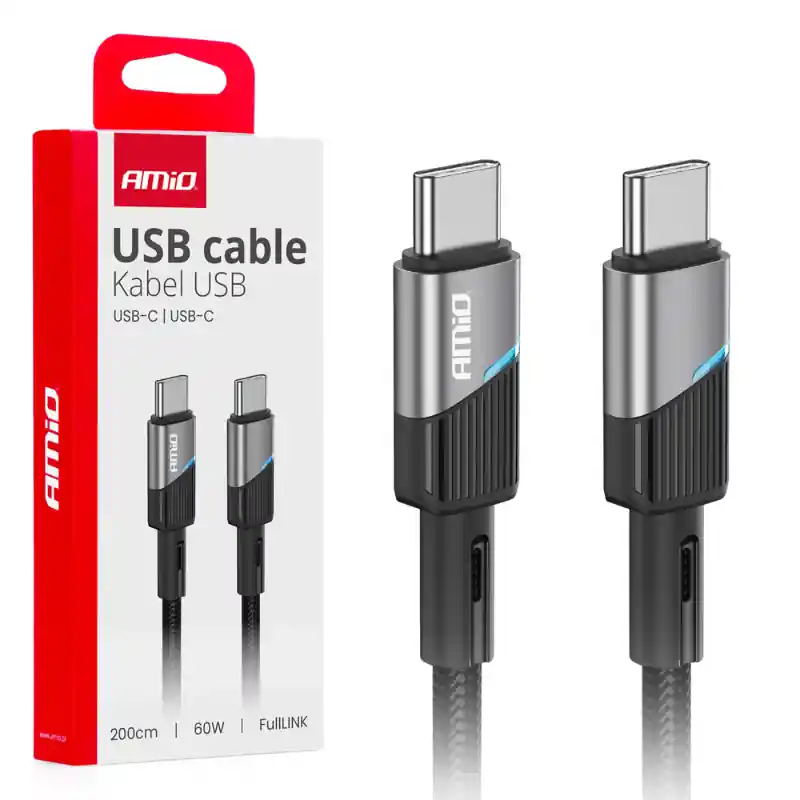 Cablu USB-C - USB-C, 60W, 2m, FullLINK, incarcare dispozitive Super ofertă