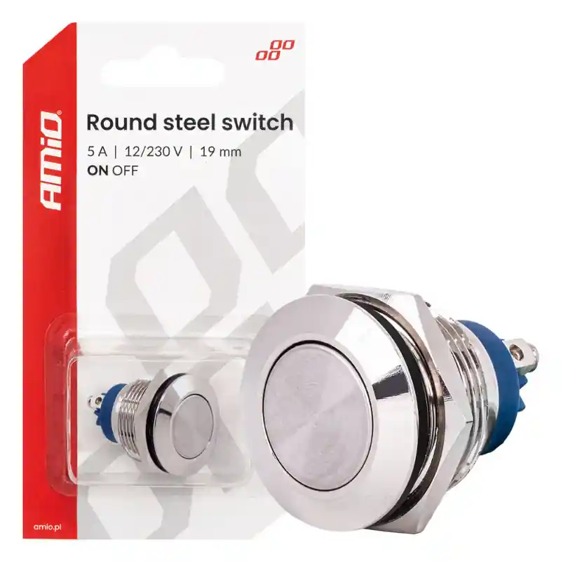 Comutator universal contact, 1,9 cm, 3 pozitii, pentru autovehicule, 12V Mai ieftin