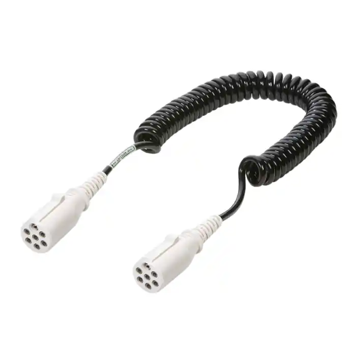 Reducere specială Cablu electric spiralat cu stecher plastic 24V / 7 Pini, tip S