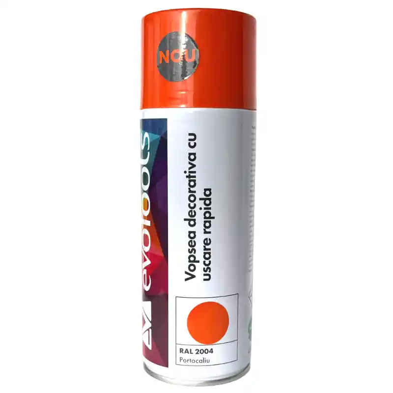 Nu rata Vopsea spray decorativa, uscare rapida, portocaliu RAL 2004, 400 ml