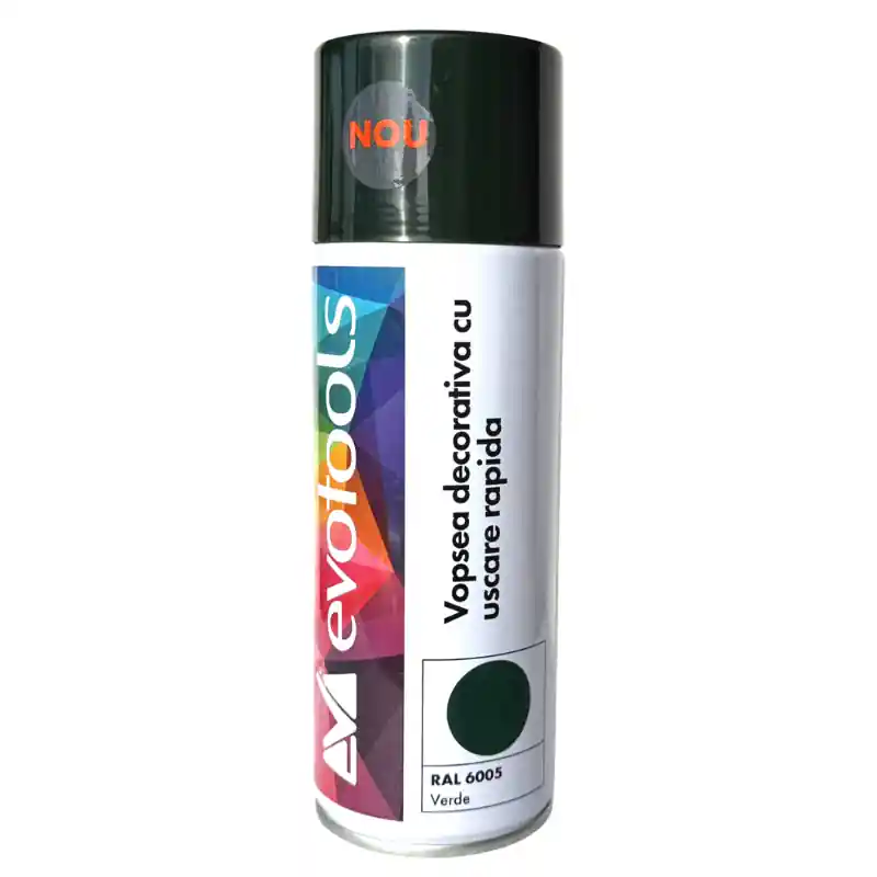 Vopsea spray decorativa, uscare rapida, verde RAL 6005, 400 ml Super ofertă