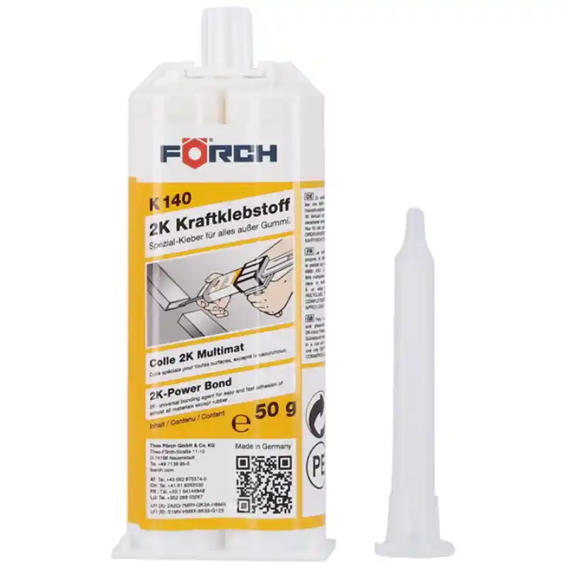 Adeziv forte 2K K140, 50g, 120°C, metal lichid, rezistent la benzina, bicomponent Chilipir