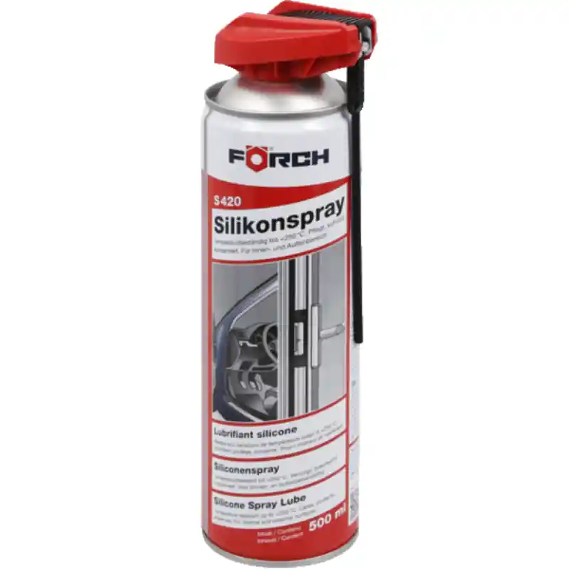 Spray siliconic Profesional, S420, 500ml, rezistent la temperaturi inalte, lubrifiant antistatic Mai ieftin