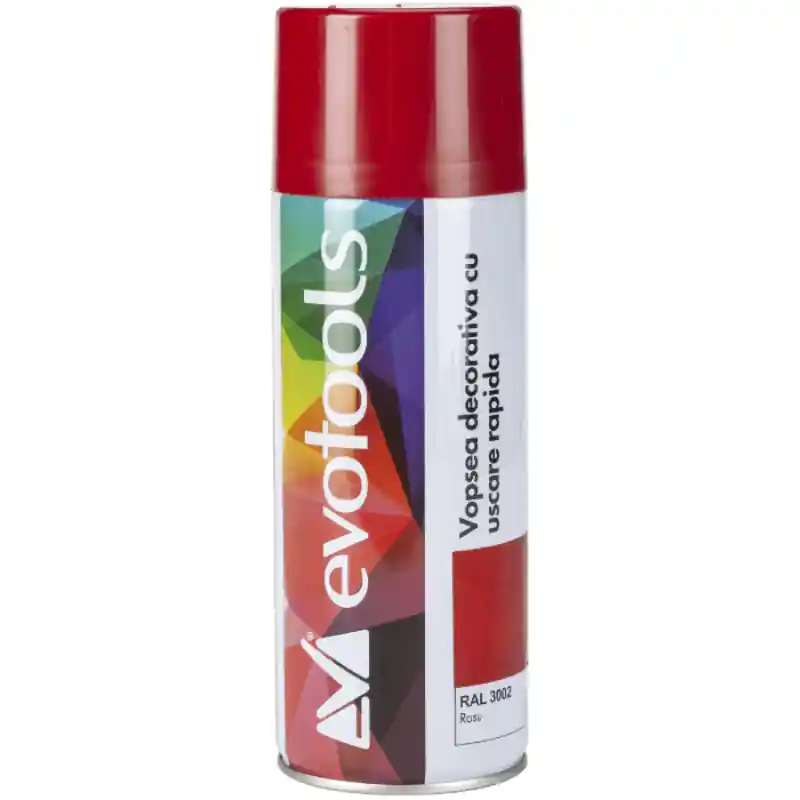 Vopsea Spray Acrilica, Uscare Rapida, Rosu RAL 3002, 400 ml Bestseller