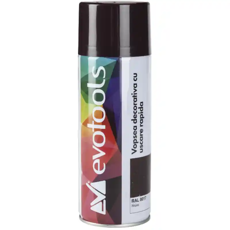 Reducere de preț Vopsea Acrilica Spray, RAL 8017 Maro, 400 ml, Uscare Rapida, Decorativa