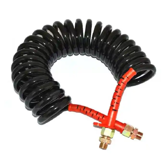 Cel mai vândut Furtun aer spiralat rosu, M16, 5.5m, pentru camion, remorca