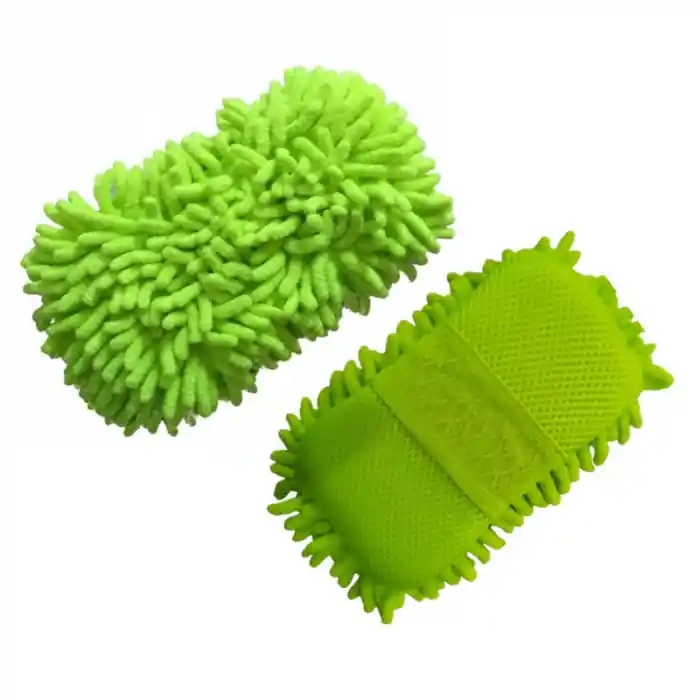 Burete microfibra de spalat auto verde Preferatul clienților