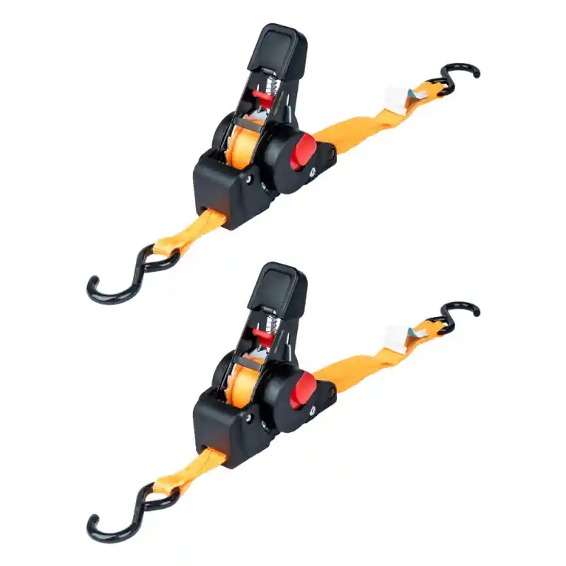 Super ofertă Set 2 Chingi Fixare Marfa cu Clichet Automat S-Type, 2m, 100/200kg, Latime 18mm