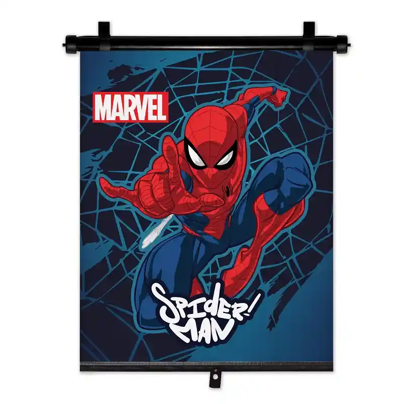 Cel mai vândut Parasolar Auto Rulou Geam Spate, 36x45cm, Model SPIDER-MAN - Protectie Solara Copii