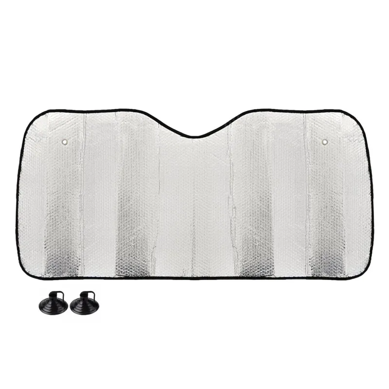 Discount Parasolar Auto Parbriz 150x80cm, Argintiu, Cu Bule PE - Protectie Solara