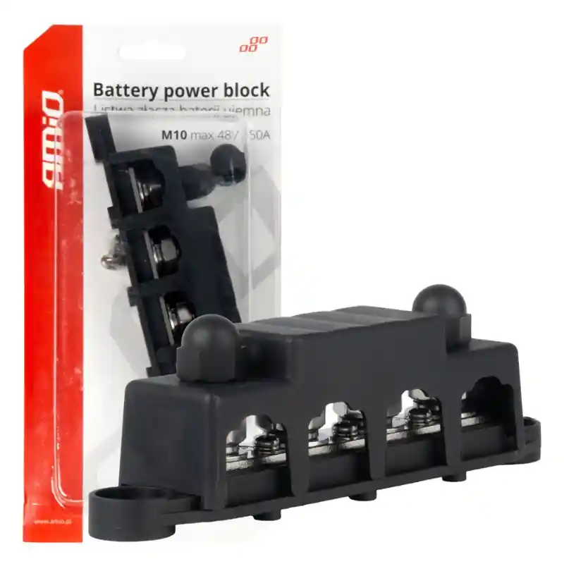 Bloc distributie masa M10 12V-48V 250A, conexiune multipla, putere ridicata Reducere