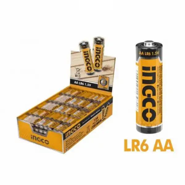 Baterii alcaline 1.5V, AA, LR6 - INGCO HAB3A01 Preț redus