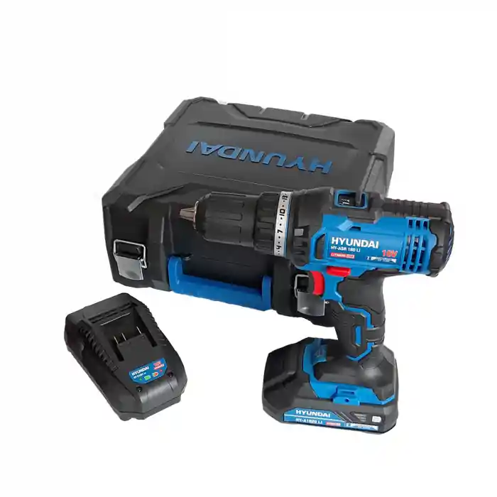 Noutate Masina de gaurit si insurubat cu acumulator 18V, 2.0Ah, 35Nm, mandrina 13mm, valiza si accesorii incluse