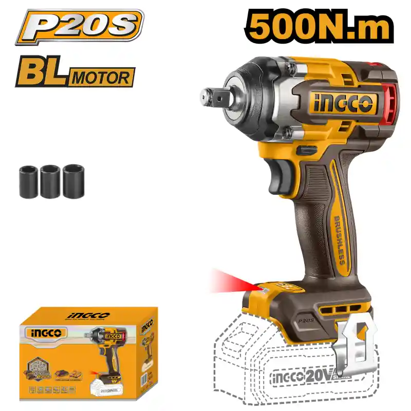 Ultima șansă Cheie de Impact pe Acumulator, 650Nm, 20V, Brushless, 1/2’’